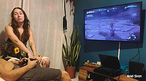 Skinny Young Slut Wants Ass Instead Of Video Game