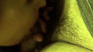 Asian girlfriend gives juicy blowjob to boyfriend's cock