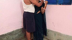 Hot Indian Stepmom Fucked in Pussy and Ass by Stepson and Friend