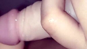 i was showering when neighbor put his cock in my mouth