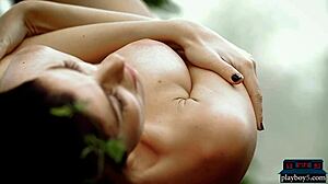 A little older but hot busty MILF stripteasing