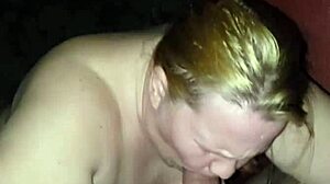 milf sucks dick rough until cum fills her mouth. Her big ass bounces hard