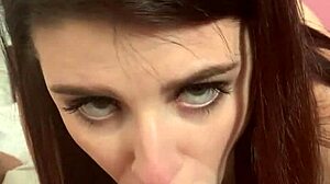 brunette librarian sucks brad newman's cock