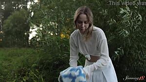 teen temptress alice flore enjoys camping day