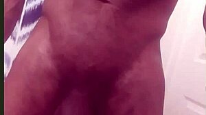 Amateur strokes big black cock during late nights and early mornings