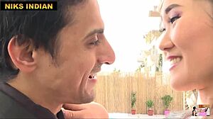 Indian Guy Fucks Chinese Girl Ass And Pussy Hard!