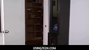 Naughty threesome with step sisters on birthday