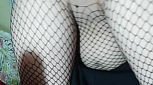 hottie masturbates with toy then inserts in ass