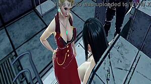 Tifa endures the machine's torment