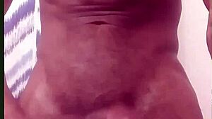 Amateur strokes big black cock during late nights and early mornings