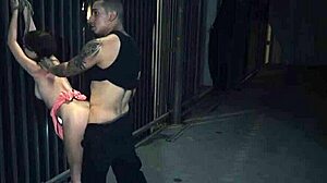 Blonde teen blowjob and facial compilation contrasts with bondage domination extremes