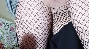 hottie masturbates with toy then inserts in ass