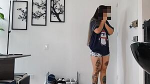 Wife surprises delivery boy with outdoor sex on New Year's