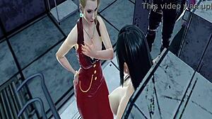 Tifa endures the machine's torment
