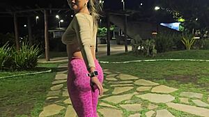 Hot Brunette Picked Up For Intense Home Fucking