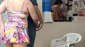 blonde wife fucks while husband watches