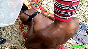 Horny Fat Ass Amateur Fucks Big Cock in Forest!