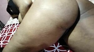 indian girl seduces friend with huge natural tits under night sky