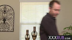 does the pain go away after my perfect blowjob? asks the milf masseuse.