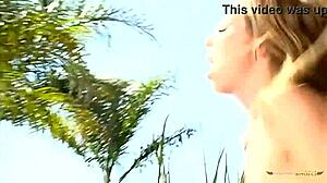 Skinny Beautiful Blonde Enjoys Double Penetration With Two Guys!