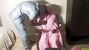 teen hijab girl with no pants invites boy lover to parent home for time together