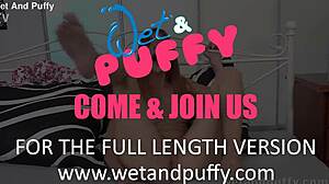 wet and puffy czech girl masturbates to orgasm with speculum