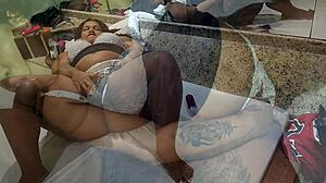 Caught Sexy BBW Masturbating, Fucked And Came Inside Her Pussy