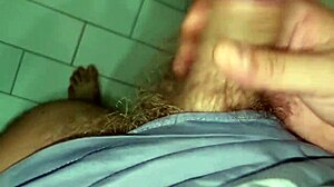 Amateur Christmas video with a huge cock cumshot and dirty spitting