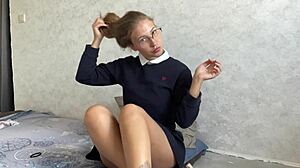 Young Teacher Squirts Publicly With Wet Orgasm And Creampie