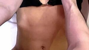 Petite big tits takes missionary after school