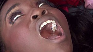 Oiled ass black girl gets lovely creampie from rock the icons bbc