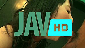 mature japanese woman blows before creampie