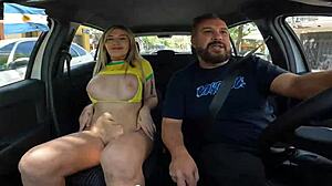 the most beautiful transsexual from argentina gets in the car and causes trouble on the streets of buenos aires with baby jazmin
