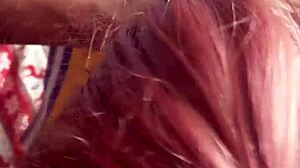 Thick Redhead Rides Big Black Cock