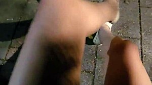 Shemale Ting Xuan Pees Outdoors Removes Underwear Masturbates In Park