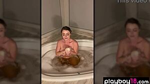 busty milf sophie dee bathes and masturbates