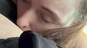 Latina Girl Swallows Mouthful In Car Blowjob!