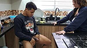 Colombian Pussy Fucked By Stepbrother!