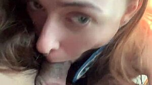 Latina Girl Swallows Mouthful In Car Blowjob!