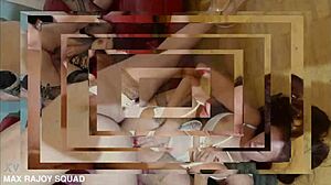 Olivia Del Rio and Mary Rider in a group gangbang scene