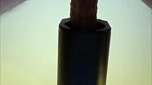 getting milked with remote toy and pov cumshot