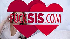 Katy and Maya kiss in intense threesome