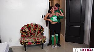 Petite 18+ Babe Deepthroats Shyly