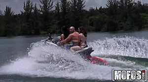 Mofos Hot Threesome Sucking Cocks on Seadoo