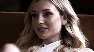 blonde nympho milf seduces her sex therapist at the office with blowjob and hardcore sex