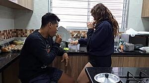 Colombian Pussy Fucked By Stepbrother!