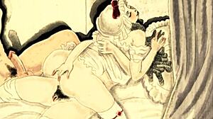 Vintage erotic art with hairy beaver pussy!