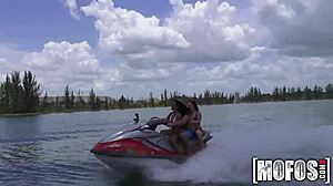 Mofos Hot Threesome Sucking Cocks on Seadoo