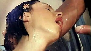 Perfect Body Rides Cock Cowgirl, Gets Facial Cumshot and Orgasms Under Rain.