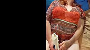 Hotwife steffi masturbates before dance